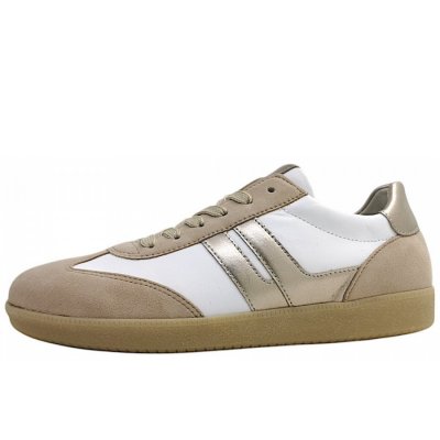 Gabor sportlicher Schnürer in oak/weiss/puder