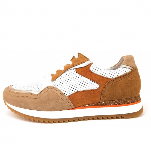 Gabor Comfort Sneaker in weiss/beige