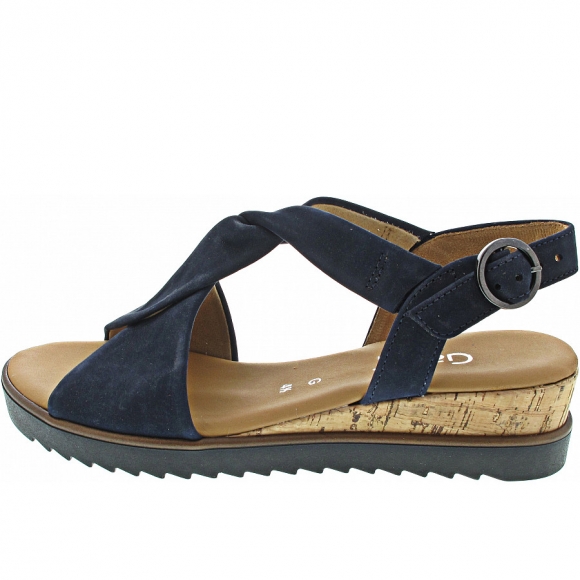 Gabor Sandale in blue (Kork/schw.)
