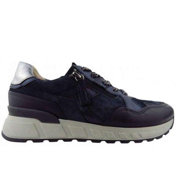 Gabor Comfort antik sportlicher Schnürer in dkblue/antiksilb k