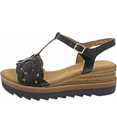 Gabor Sandale in schwarz (LDS/gold)