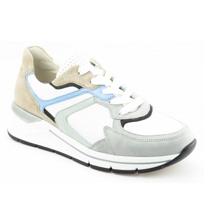 Gabor Comfort Sneaker in weiss/pastell/schw