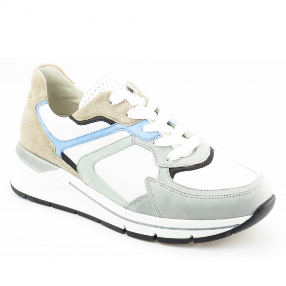 Gabor Comfort Sneaker in weiss/pastell/schw