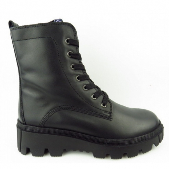 Gabor Calf Stiefel in schwarz/silber