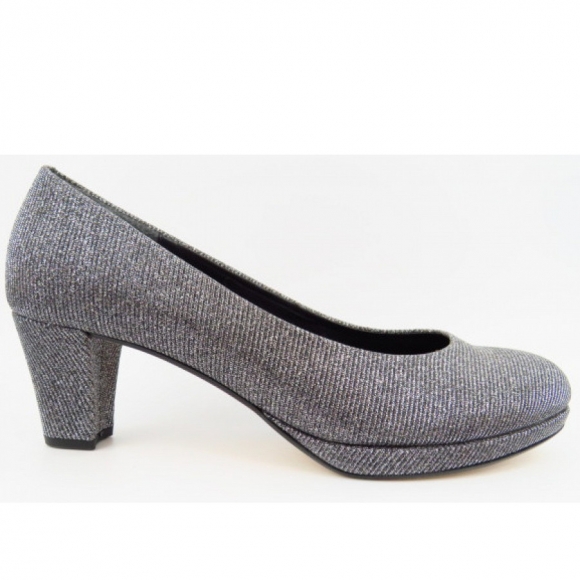 Gabor Effekt Metallic HTargento Pumps in argento