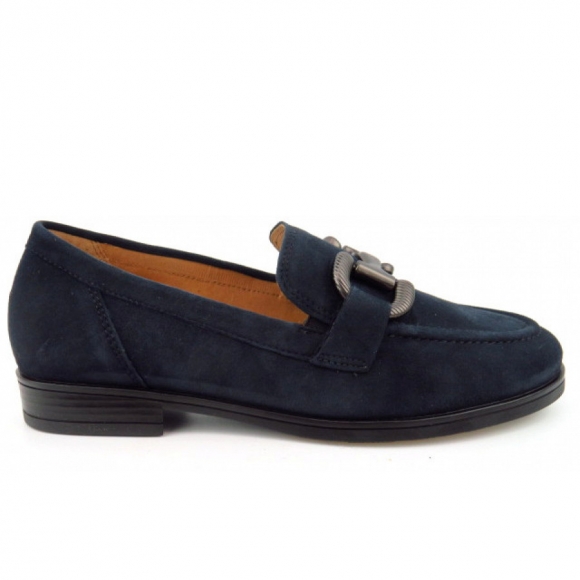 Gabor Comfort Samtchevreau Slipper in dunkelblau