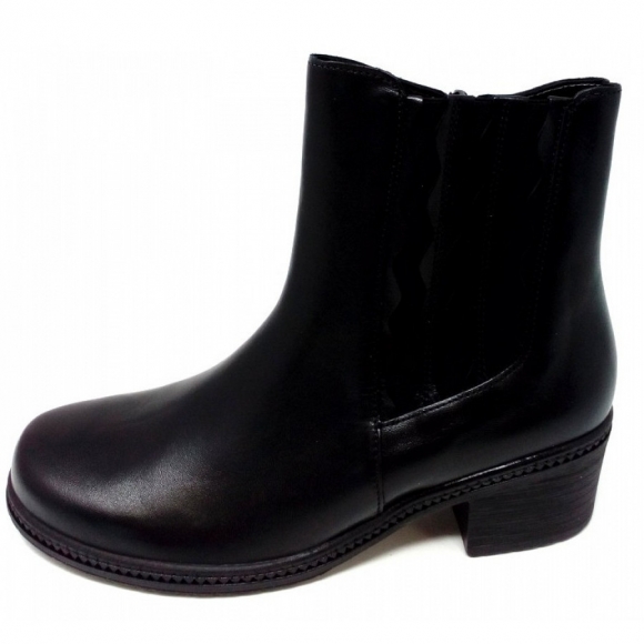 Gabor Nappa Melange schwarz Stiefelette in schwarz