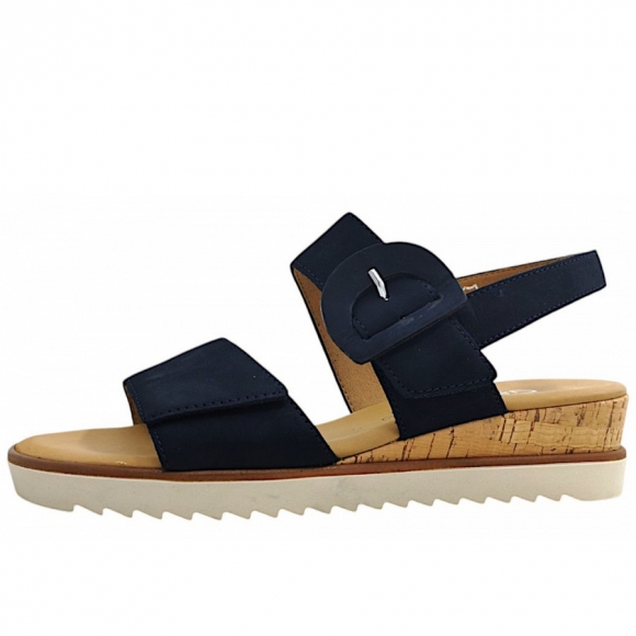 Gabor Comfort Sandale in blue (Kork/creme)