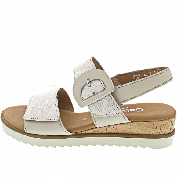 Gabor Sandale in bianco/mus(Kork/cr)