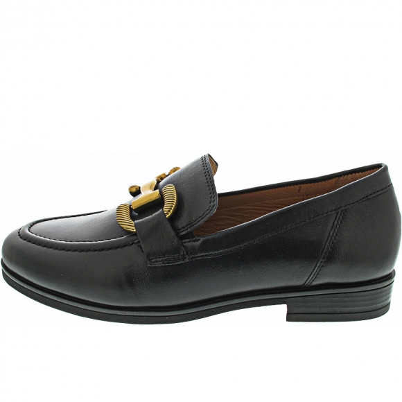 Gabor Comfort Mokassin in schwarz (dk-gold)