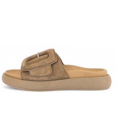 Gabor samtchevreau Pantolette in dunkelbeige