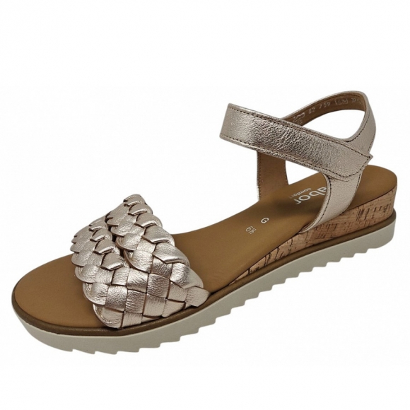 Gabor Comfort Sandale in muschel mit kork