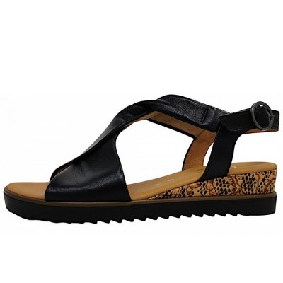 Gabor Comfort Sandalette in Schwarz
