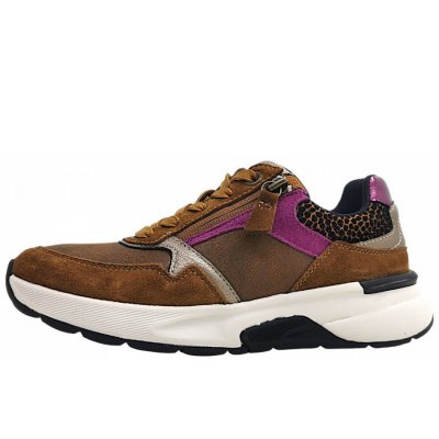 Gabor sportlicher Schnürer in cognac/berry 63 Gabor sportlicher Schnürer in cognac/berry 63