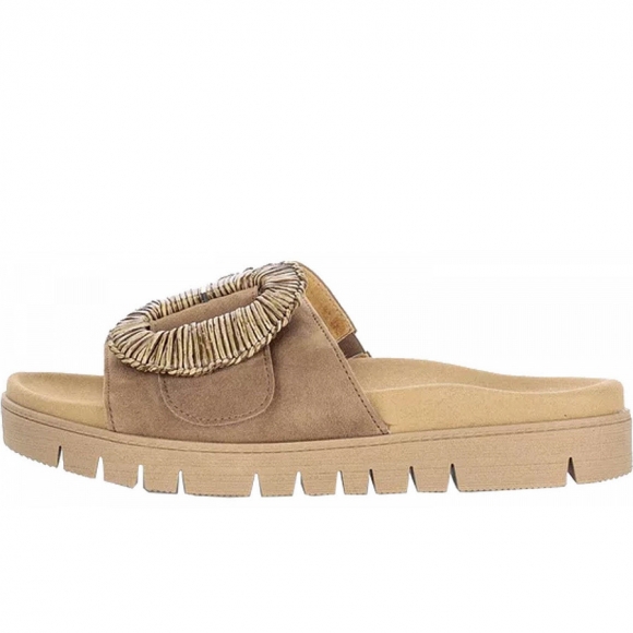 Gabor samtchevreau Pantolette in dunkelbeige
