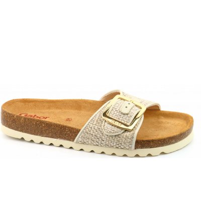 Gabor Bastino silk panna Pantolette in silk/panna