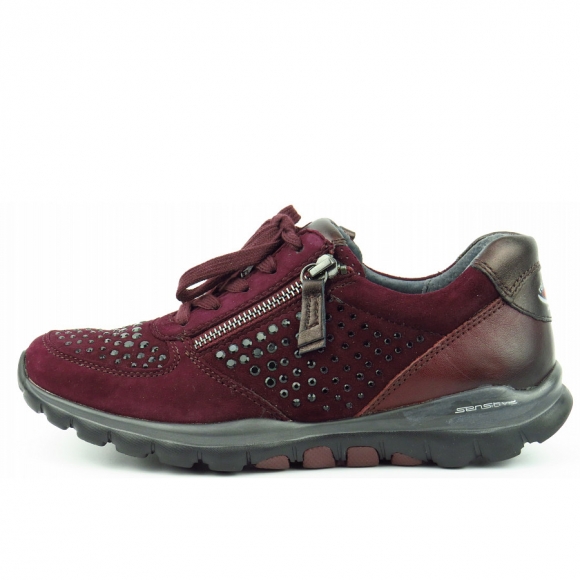 Gabor merlot Strass Sneaker in new merlot(Stra