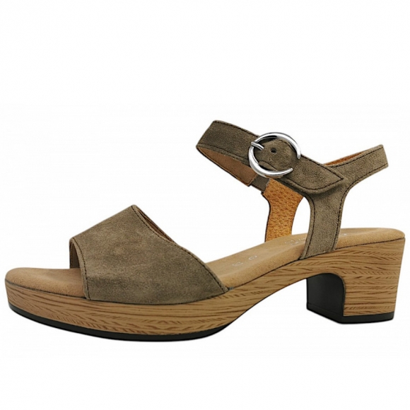 Gabor Comfort Sandale in sesamo (S.Holz)