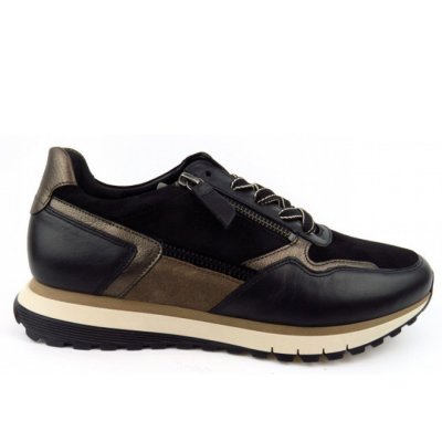 Gabor schwarz/mohair/smog ZIP Sneaker in 0 schw/mohair/smog