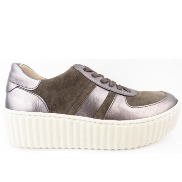 Gabor Velour iron mohair Sneaker in iron/mohair