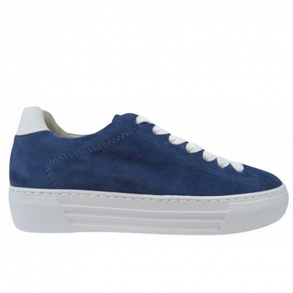 Gabor Comfort Velour Sneaker low in heaven/weiss