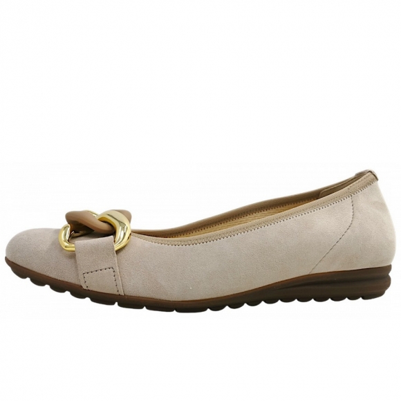 Gabor Comfort Ballerina in oak (uni+gold)