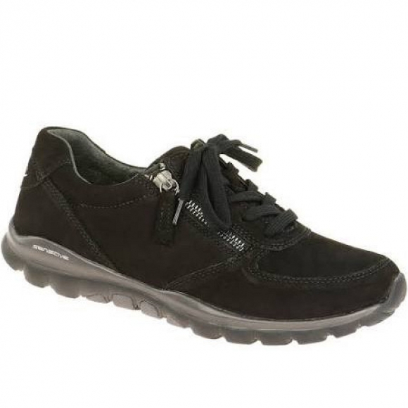 Gabor Nubuk schwarz Sneaker in Nubuk Schwarz