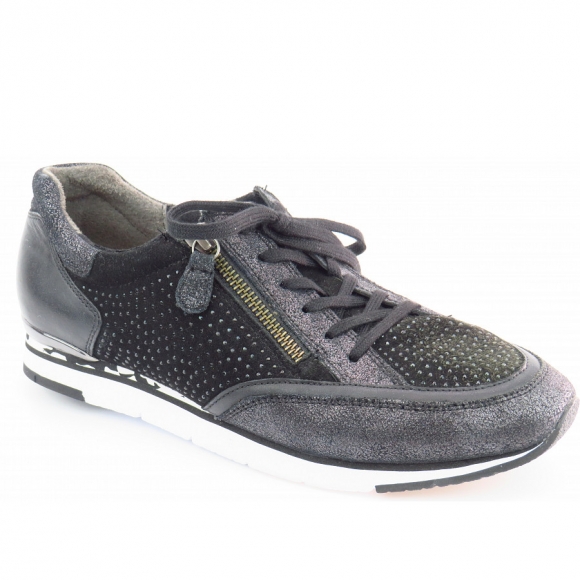 Gabor Vel./Nappa schwarz Sneaker in schwarz