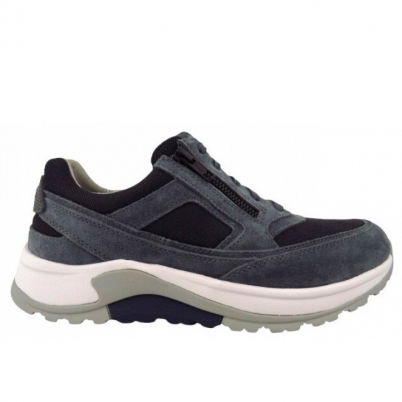 Gabor Rollingsoft Velour iron sportlicher Schnürer in iron