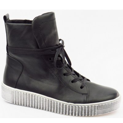 Gabor Foulardcalf schwarz Schnürstiefel in schwarz (smoky)