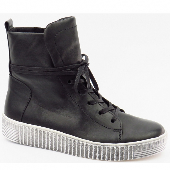 Gabor Foulardcalf schwarz Schnürstiefel in schwarz (smoky)