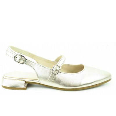 Gabor Satin Metallic puder Slingpumps in puder