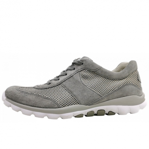 Gabor Comfort sportlicher Schnürer in silber/grau 39