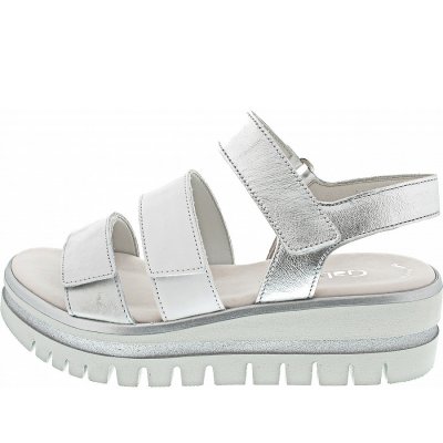 Gabor Sandale in weiss/silber-kombi