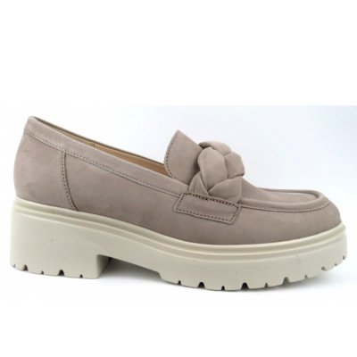 Gabor Soft Nubuk Slipper in 4 leinen (creme)