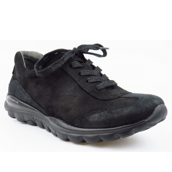 Gabor Nubuk Oil schwarz Sneaker in schwarz