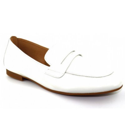 Gabor Knautschlack weiss Slipper in weiss