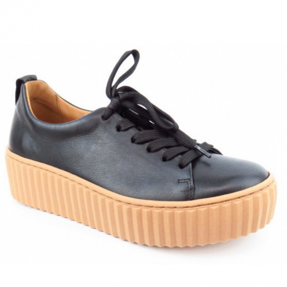 Gabor Nevada Calf schwarz Sneaker in 0 schwarz(caramel)