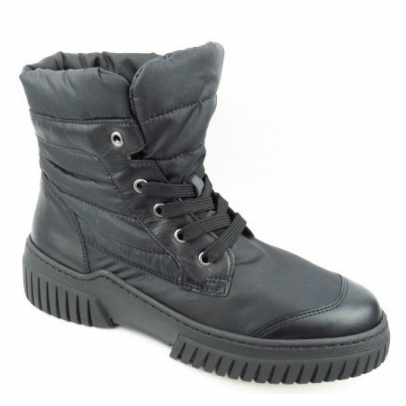 Gabor Nappa Tessuto Weblamm Stiefelette in 0 schwarz