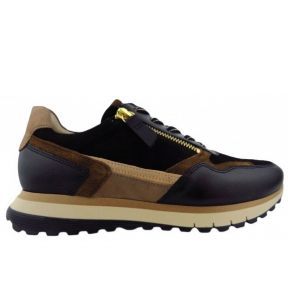 Gabor Comfort H Sneaker low in 67 schw./whisky(gold)