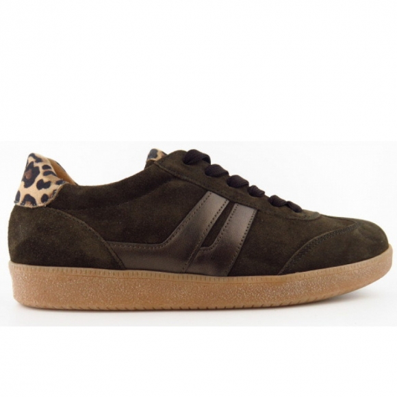 Gabor Velour Fitness Schuh in brown/bronce/natur