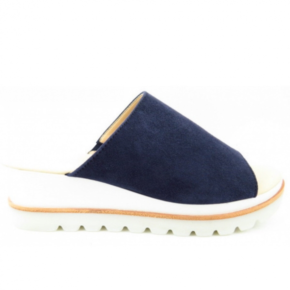 Gabor Velour bluette Pantolette in bluette