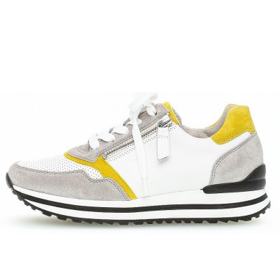 Gabor Sneaker in weis/grau/sole(pf)