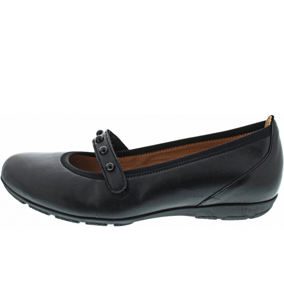 Gabor Ballerina in schwarz (uni)