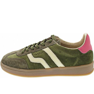 Gant Cuzima Sneaker in dark olive/repture rose