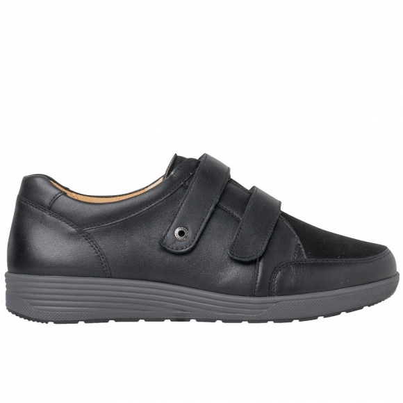 Ganter Kletthalbschuh in schwarz