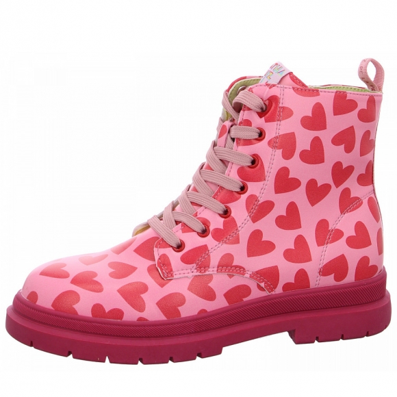 Garvalin Mat Schnürstiefel in rosa