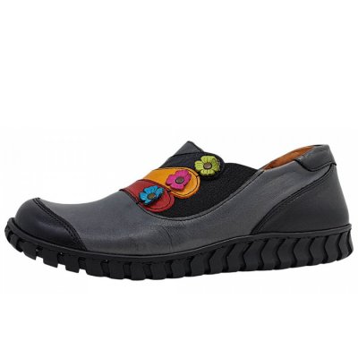 Gemini Slipper in Schwarz/Grau