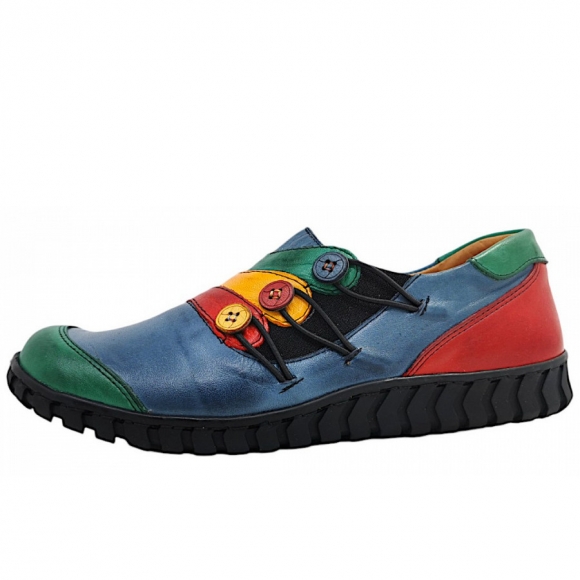 Gemini Anilina Slipper Slipper in 078- Grün/Blau