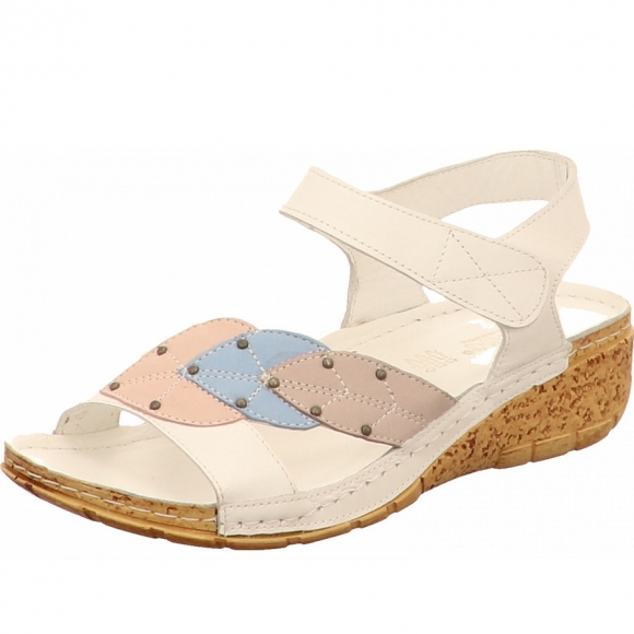 Gemini Sandalette in weiß kombi.